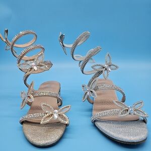 Dazzling Crystal Embellished Heels